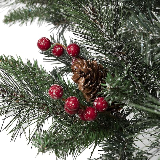 4ft. Pre-Lit Artificial Christmas Tree Set, Warm White LED Lights